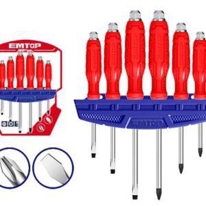 Jeu de 6 tournevis traversants