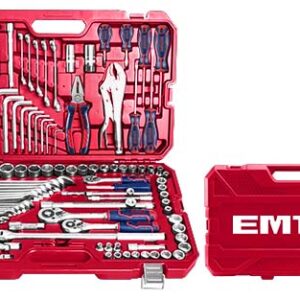 Ensemble d'outils combinés de 142 pièces emtop EHTS01421